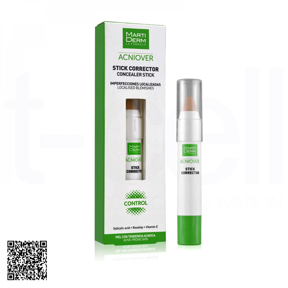 Kem Che Khuyết Điểm & Giảm Mụn MartiDerm Acniover Cover Stick Corrector Tây Ban Nha 15ml