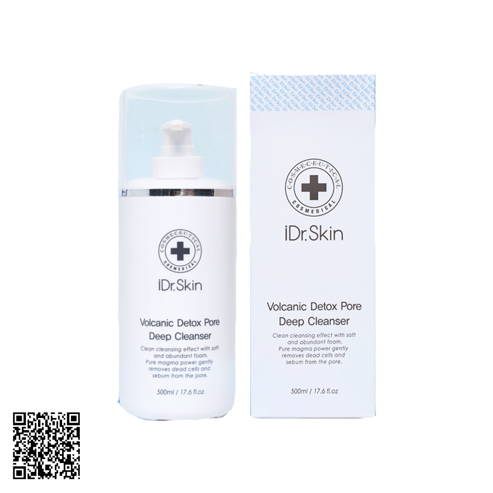 Sữa Rửa Mặt iDrSkin O2 Natural Detox Bubble Cleansing Gel Hàn Quốc 120ml