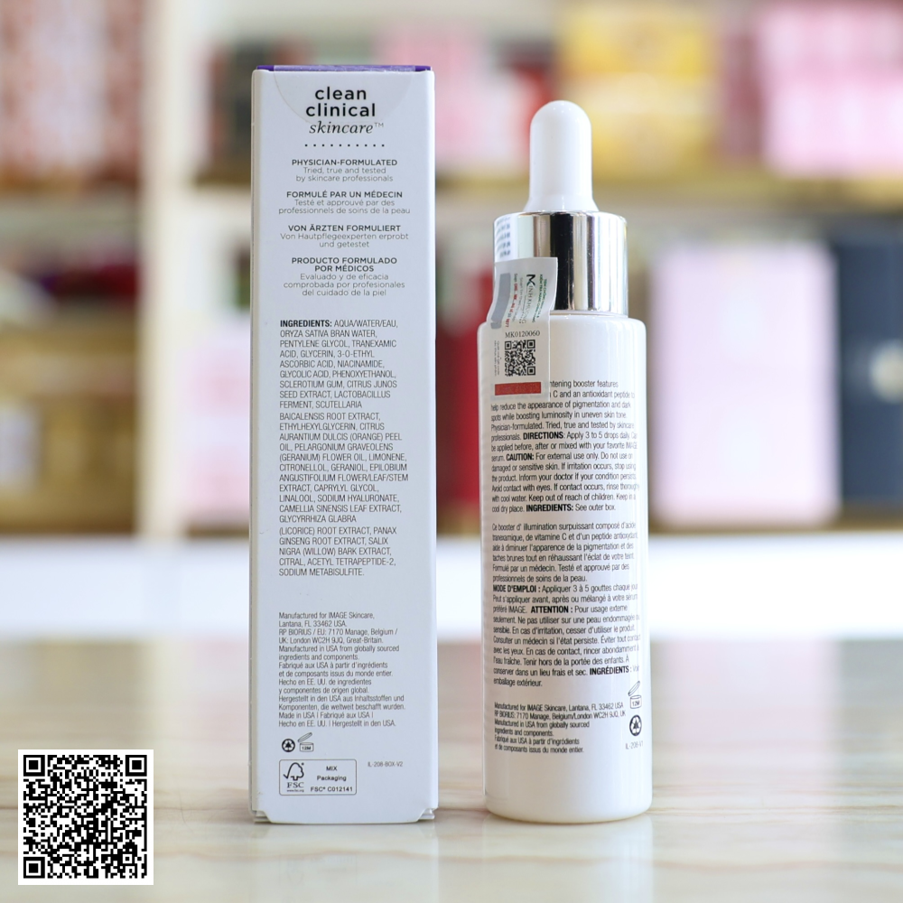 Tinh Chất Mờ Nám Trắng Da Image Skincare Iluma Intense Facial Illuminator Mỹ 30ml