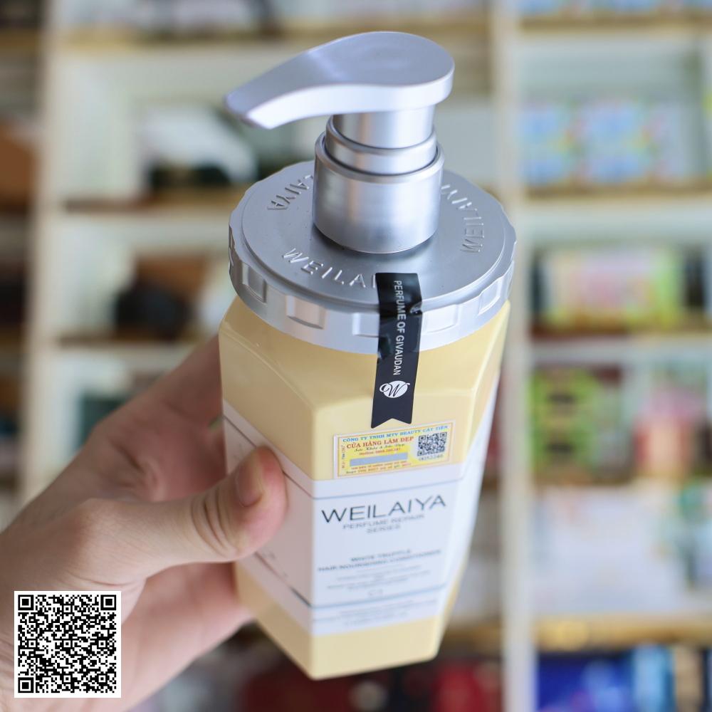 Bộ Gội Xả Weilaiya Phục Hồi Đa Tầng Chiết Xuất Trứng Cá Tầm Và Nấm Truffle Trắng Từ Trung Quốc 450ml x 450ml