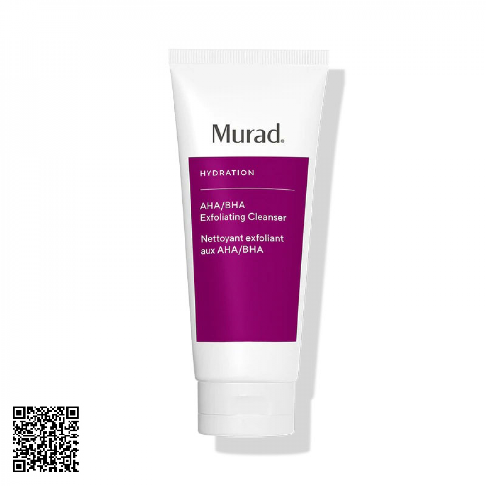 Sữa Rửa Mặt Tẩy Da Chết Murad AHA/BHA Exfoliating Cleanser Mỹ 200ml