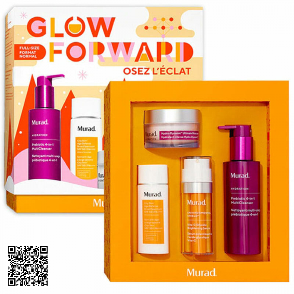 Bộ 4 Món Dưỡng Da Murad Glow Forward Osez Leclat Mỹ
