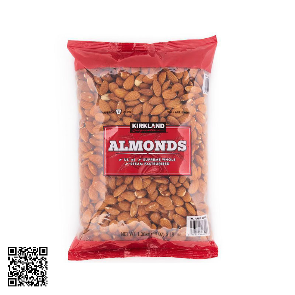 Hạt Hạnh Nhân Kirkland Almonds Của Mỹ 1360g