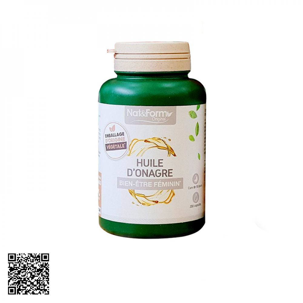 Viên Tinh Dầu Hoa Anh Thảo Nat & Form Huile D’Onagre Của Pháp 200 Viên
