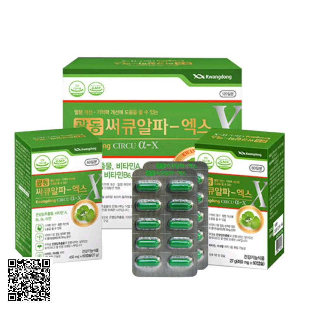 Viên Uống Bổ Não Kwangdong Circu Của Hàn 120 Viên 