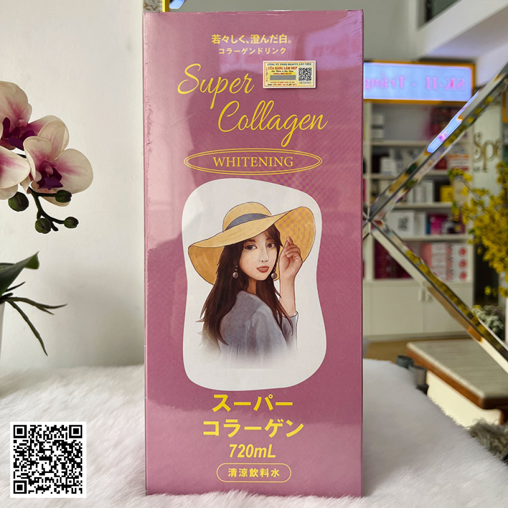 Nước Uống Đẹp Da Super Collagen Whitening Premium Của Nhật Bản 720ml