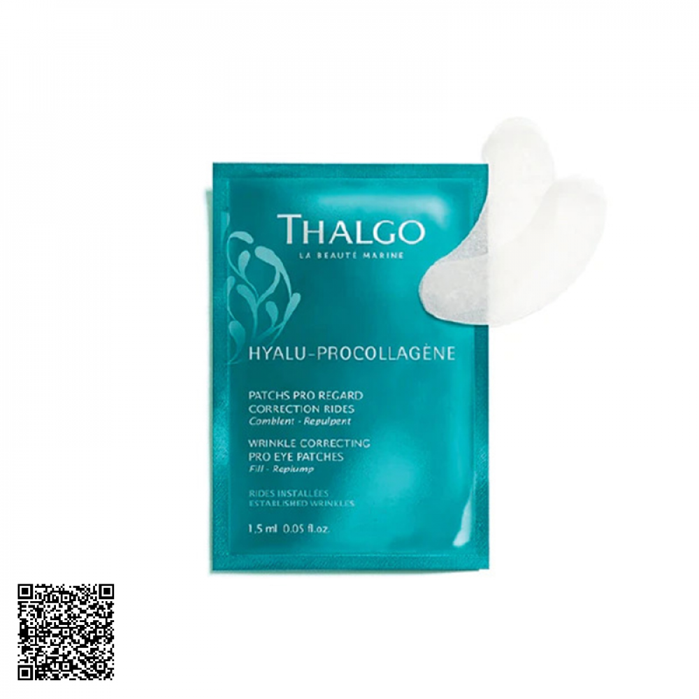 Mặt Nạ Làm Đầy Nếp Nhăn Và Hỗ Trợ Ngừa Lão Hóa Vùng Mắt Thalgo Wrinkle Correcting Eye Pro Patches Của Pháp 16 Miếng
