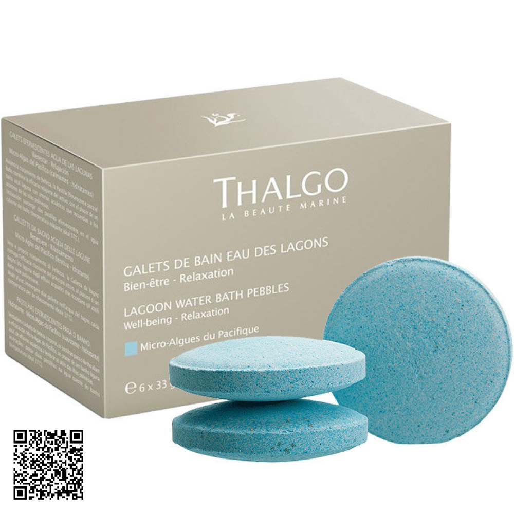 Viên Tắm Sủi Bọt Thalgo Lagoon Water Bath Pebbles Của Pháp 33g