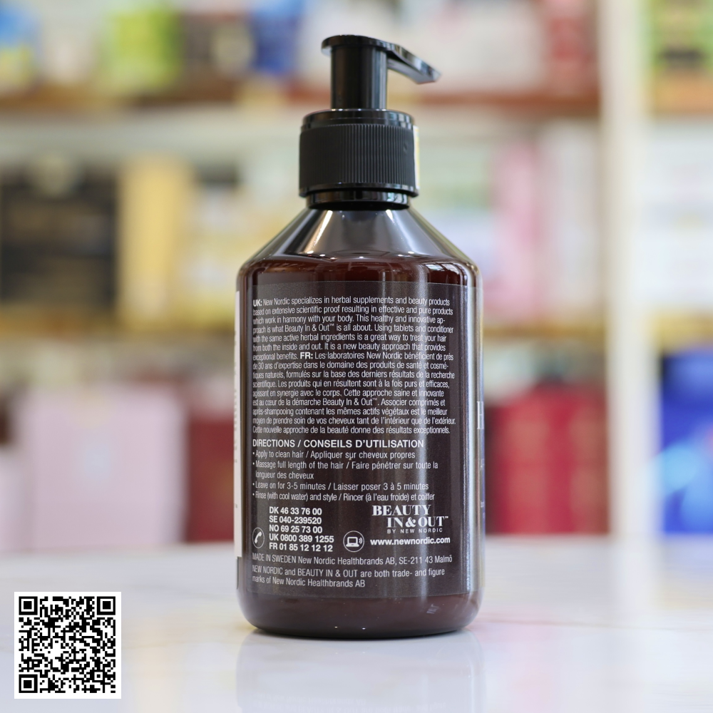 Dầu Xả Hair Volume Conditioner New Nordic Từ Thụy Điển 250ml