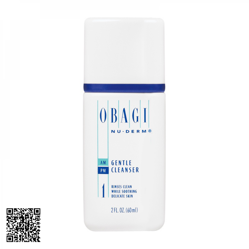 Sữa Rửa Mặt Dưỡng Ẩm Cho Da Khô Obagi Nu-Derm Gentle Cleanser Mỹ 60ml
