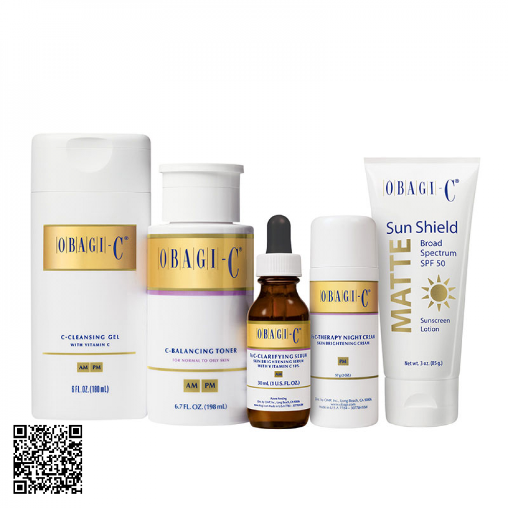 Bộ Dưỡng Trẻ Hoá Đều Màu Da Obagi-C Fx System Normal to Oily Của Mỹ