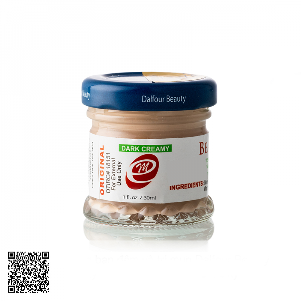 Kem ST Dalfour Beauty White Cream Dưỡng Trắng Da Mờ Nám Ban Đêm Dành Cho Da Mụn Của Pháp 50g