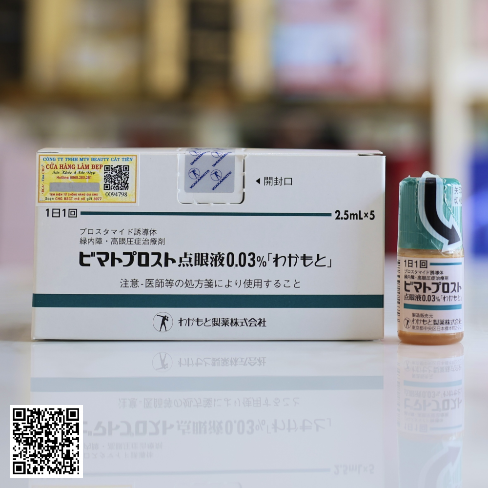 Serum Dưỡng Dài Mi Và Chân Mày Bimatoprost 0.03% Của Nhật Bản (1 Lọ x 2.5ml)