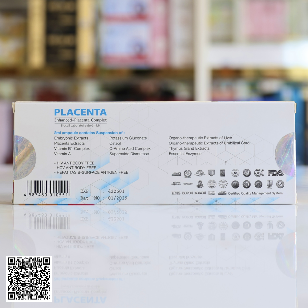 Bộ Truyền Trắng Da S8 SAGE Lab Swiss + Laroscorbine Diamond E-UF + Placenta Complex Từ Thụy Sĩ