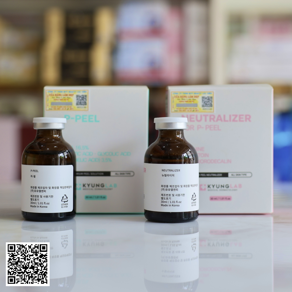 Bộ Đôi Thay Da Sinh Học Kyung lab P-Peel + Neutralizer Của Hàn Quốc