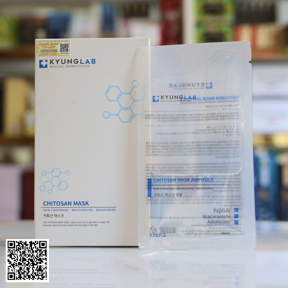 Mặt Nạ Trẻ Hóa Dưỡng Trắng Kyung Lab Chitosan Mask Của Hàn Quốc 3 Miếng