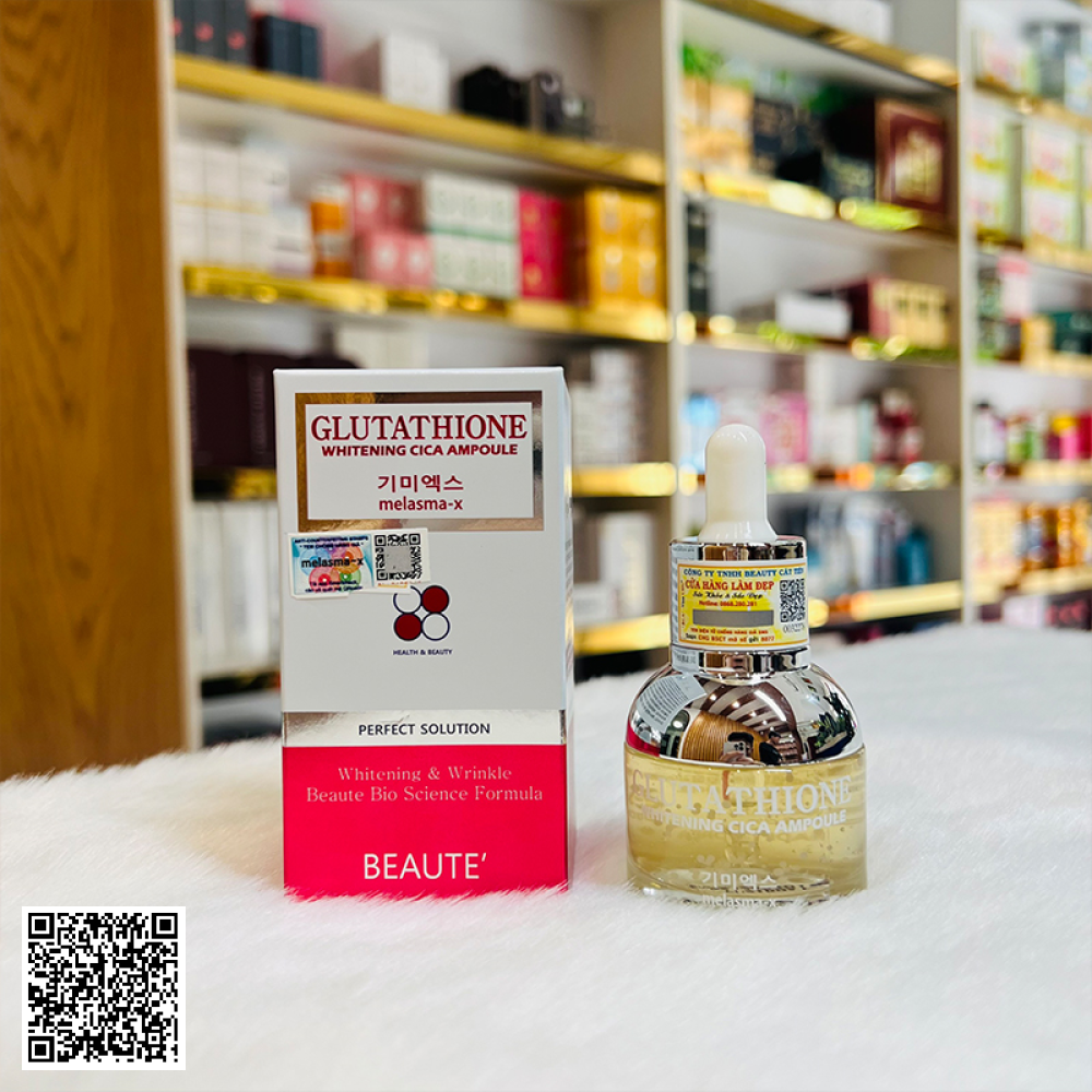 Tinh Chất Dưỡng Trắng Da Melasma-X Glutathione Whitening Cica Ampoule Của Hàn Quốc 30ml