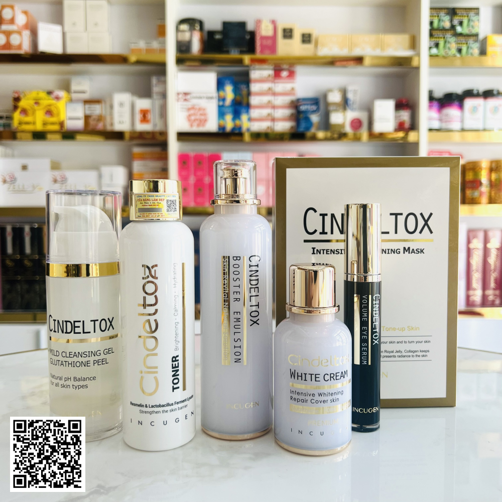 Bộ Sản Phẩm Dưỡng Trắng Da Cindeltox Của Hàn Quốc