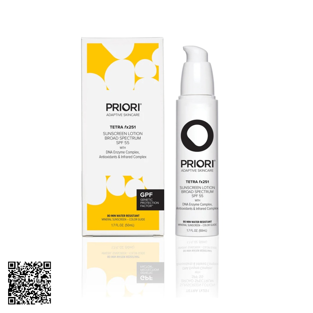 Kem Chống Nắng Priori TETRA Fx251 Sunscreen Lotion Broad Spectrum SPF 55 Của Mỹ 50ml