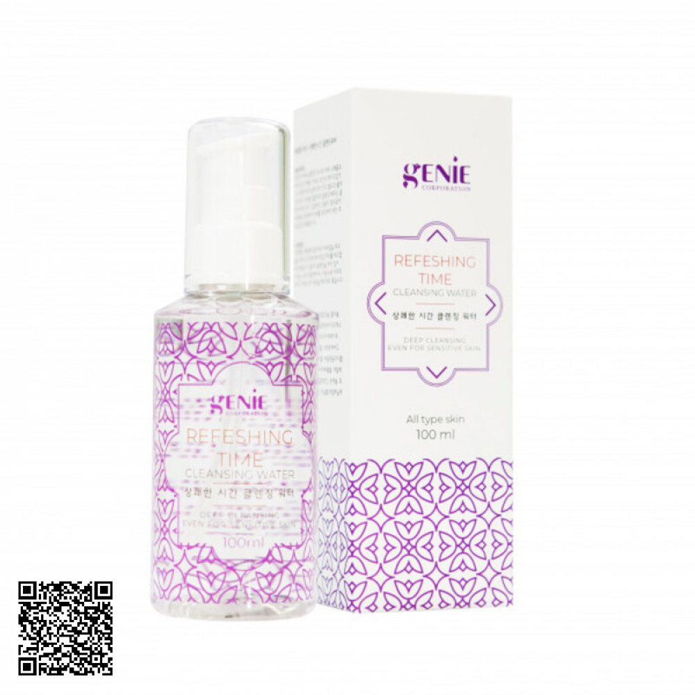Nước Tẩy Trang Nho Không Cồn Genie Refeshing Time Của Hàn Quốc 100ml
