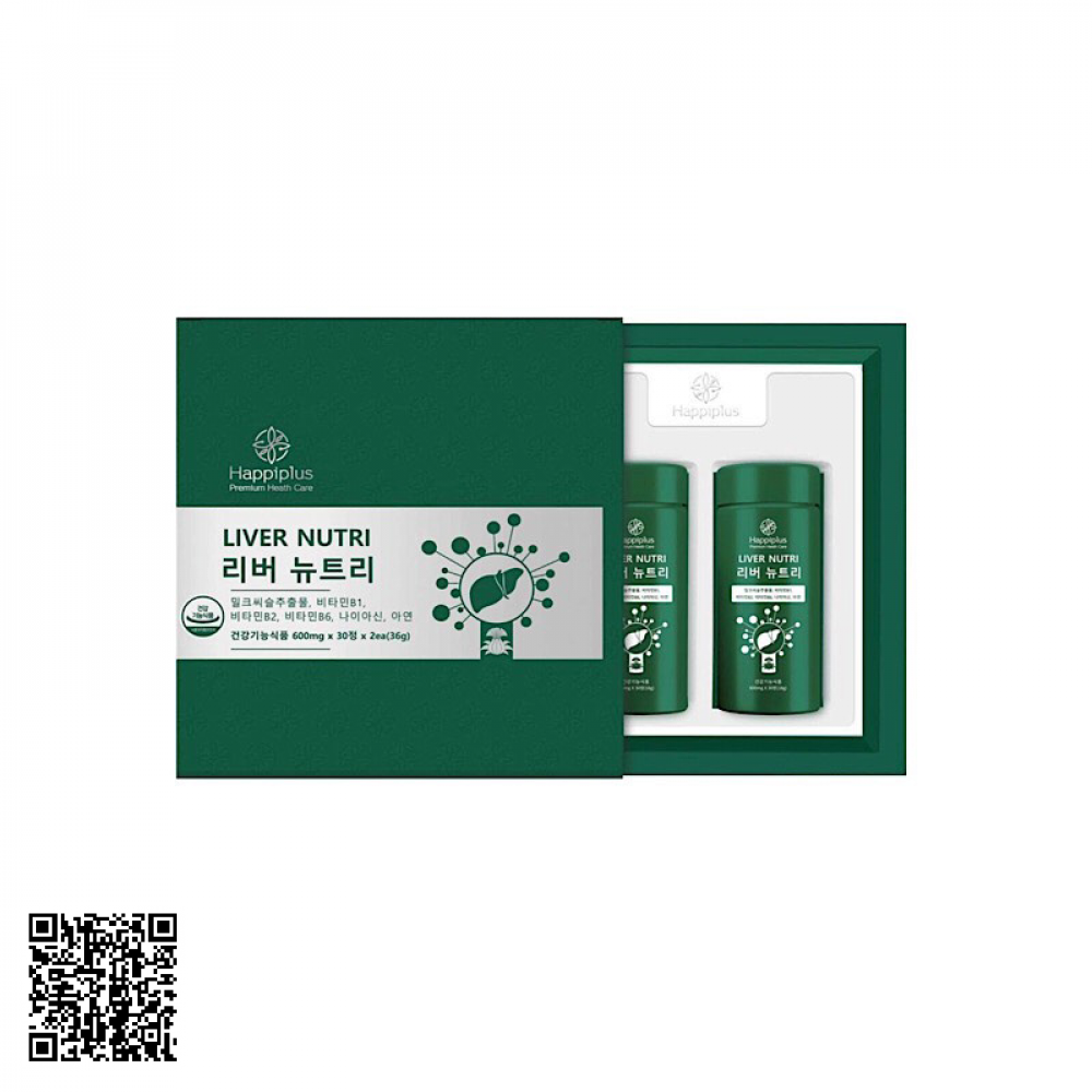 Viên Uống Trắng Da Giảm Mụn Happiplus Liver Nutri Của Hàn Quốc 600mg