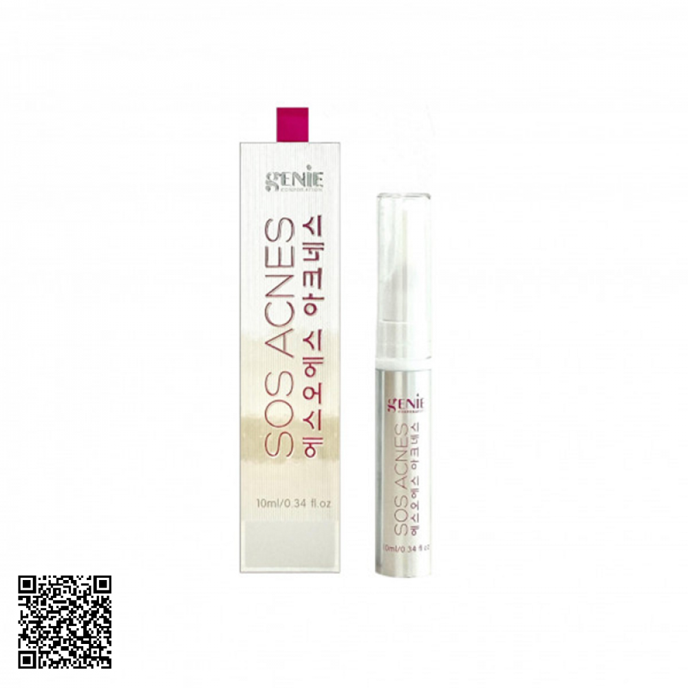 Tinh Chất Mụn Thâm Tái Tạo Da Genie Sos Acnes Của Hàn Quốc 10ml