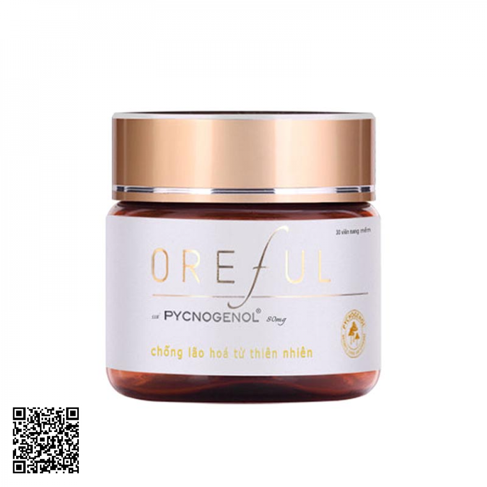 Viên Uống Hỗ Trợ Ngừa Lão Hóa Da Oreful 80mg Của Pháp 30 Viên