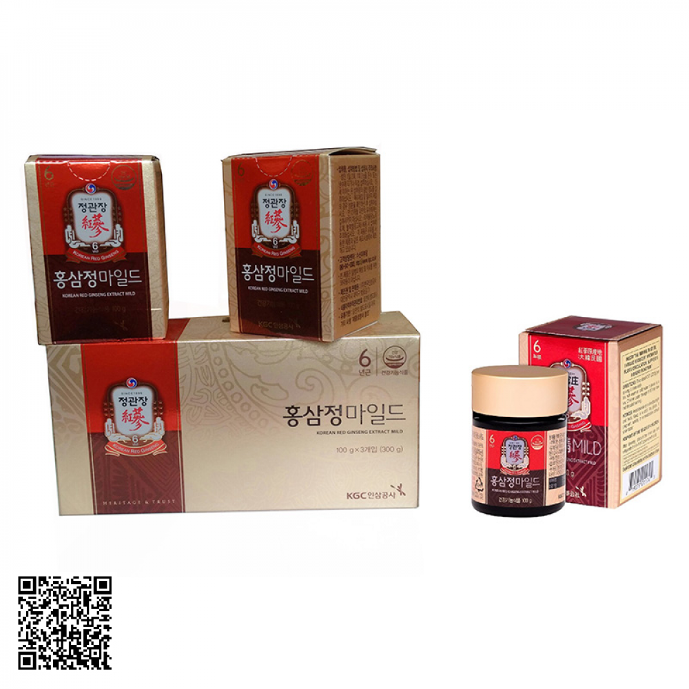 Cao Hồng Sâm KGC Korean Red Ginseng Extract Của Hàn Quốc 3 Lọ/Hộp