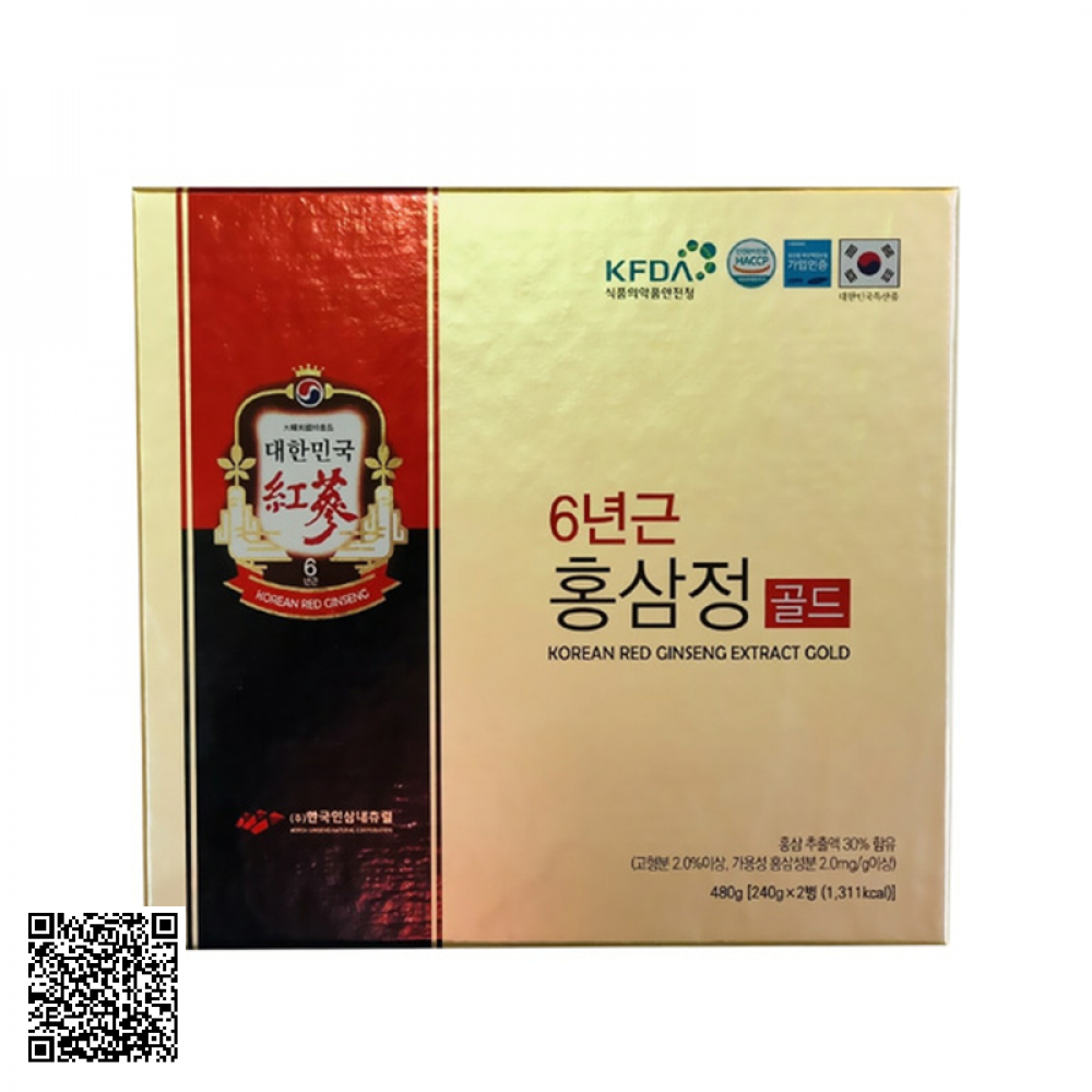 Cao Hồng Sâm Nguyên Chất Korean Red Ginseng Extract Gold Của Hàn Quốc 2 Lọ/Hộp