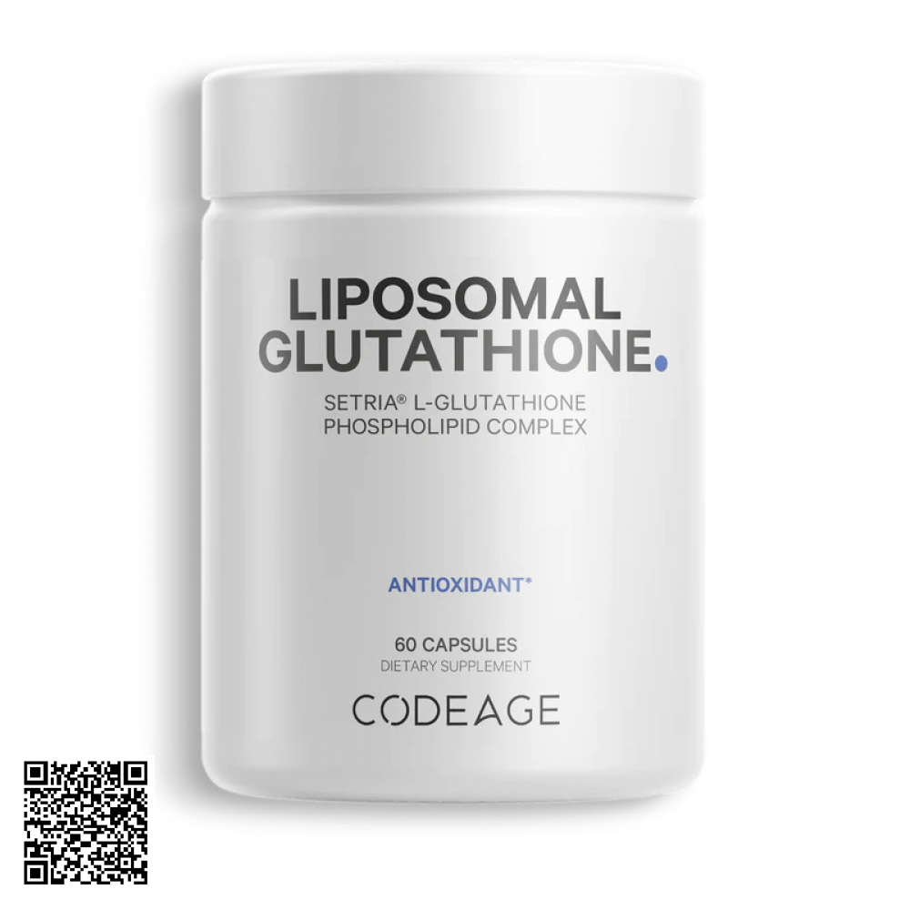 Viên Uống Trắng Da CodeAge Liposomal Glutathione Từ Mỹ 60 Viên