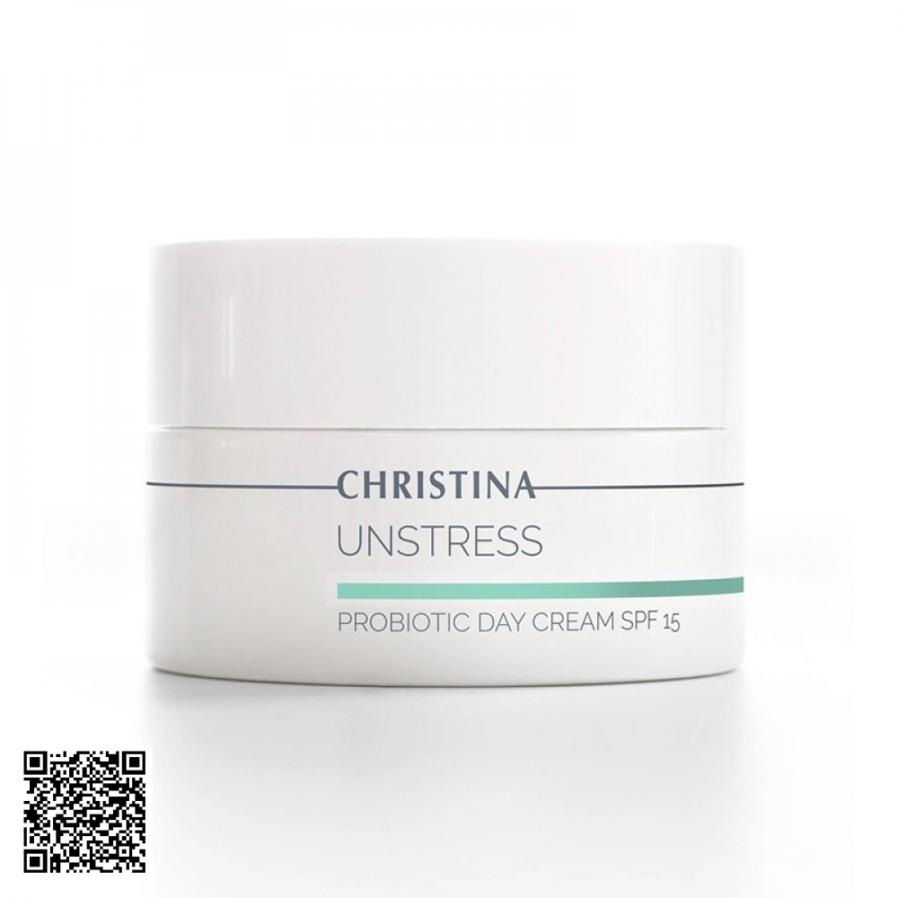 Kem Dưỡng Ẩm Chống Nắng Christina Unstress Probiotic Day Cream SPF15 50ml