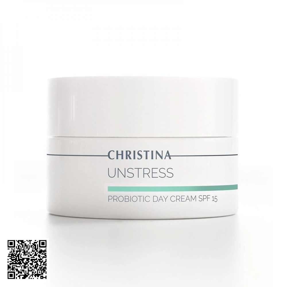 Kem Dưỡng Ẩm Chống Nắng Christina Unstress Probiotic Day Cream SPF15 50ml