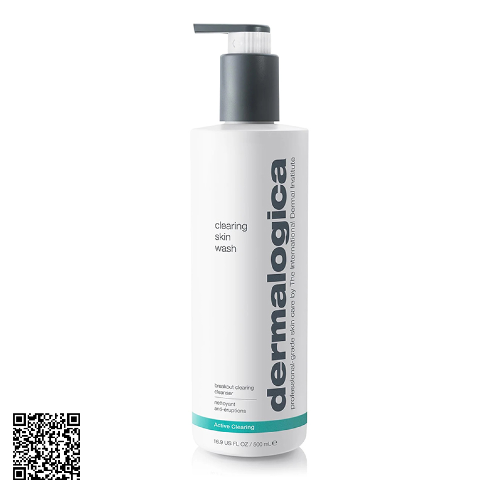 Sữa Rửa Mặt Cho Da Dầu Mụn Dermalogica Clearing Skin Wash Từ Mỹ 500ml
