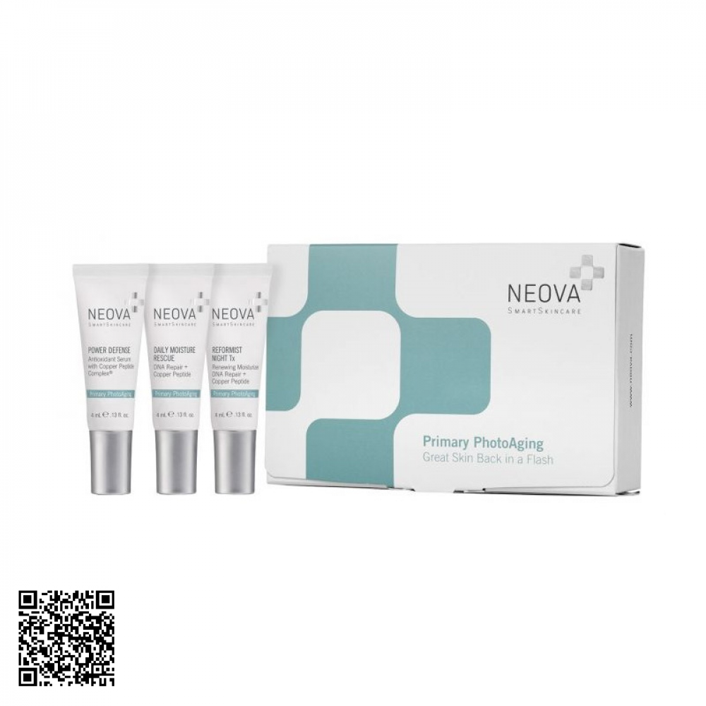 Bộ Kit Nuôi Dưỡng Phục Hồi Da Neova Primary Photoaging Từ Mỹ 3 Tuýp/Hộp