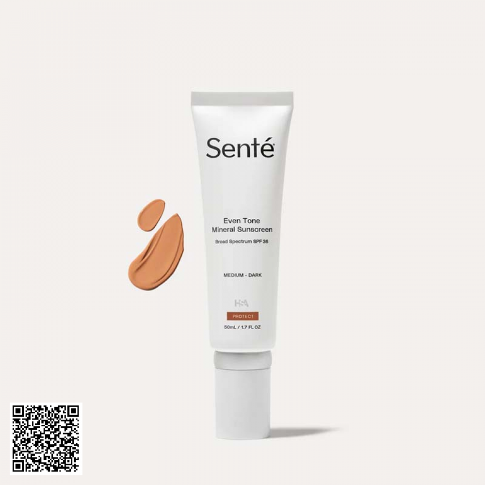 Kem Chống Nắng Sente Even Tone Mineral Sunscreen SPF 36 Medium Dark Từ Mỹ 50ml