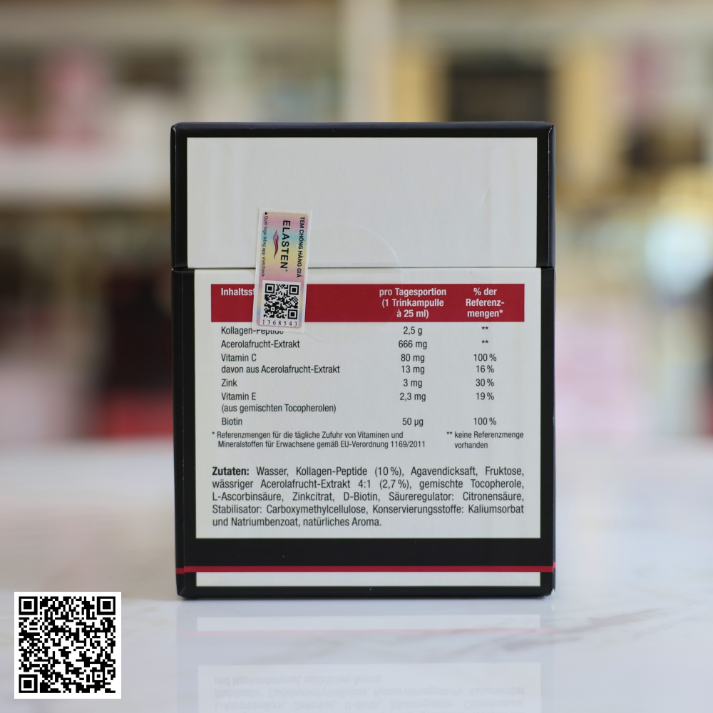 Nước Uống Collagen Elasten Scientific Skin Care Từ Đức Hộp 28 Ống