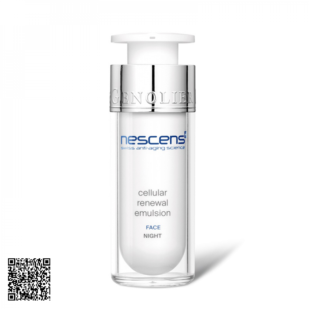 Kem Làm Mới Tế Bào Ban Đêm Nescens Cellular Renewal Emulsion Night Face Từ Thuỵ Sỹ 30ml