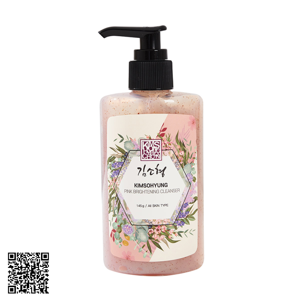Sữa Rửa Mặt Thảo Dược Kimsohyung Pink Brightening Cleanser Từ Hàn Quốc 145g