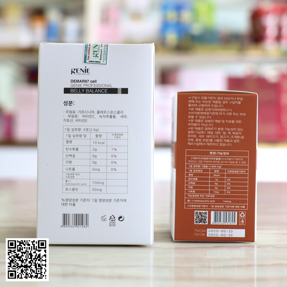 Combo Viên Uống Giảm Cân Genie Từ Hàn Quốc