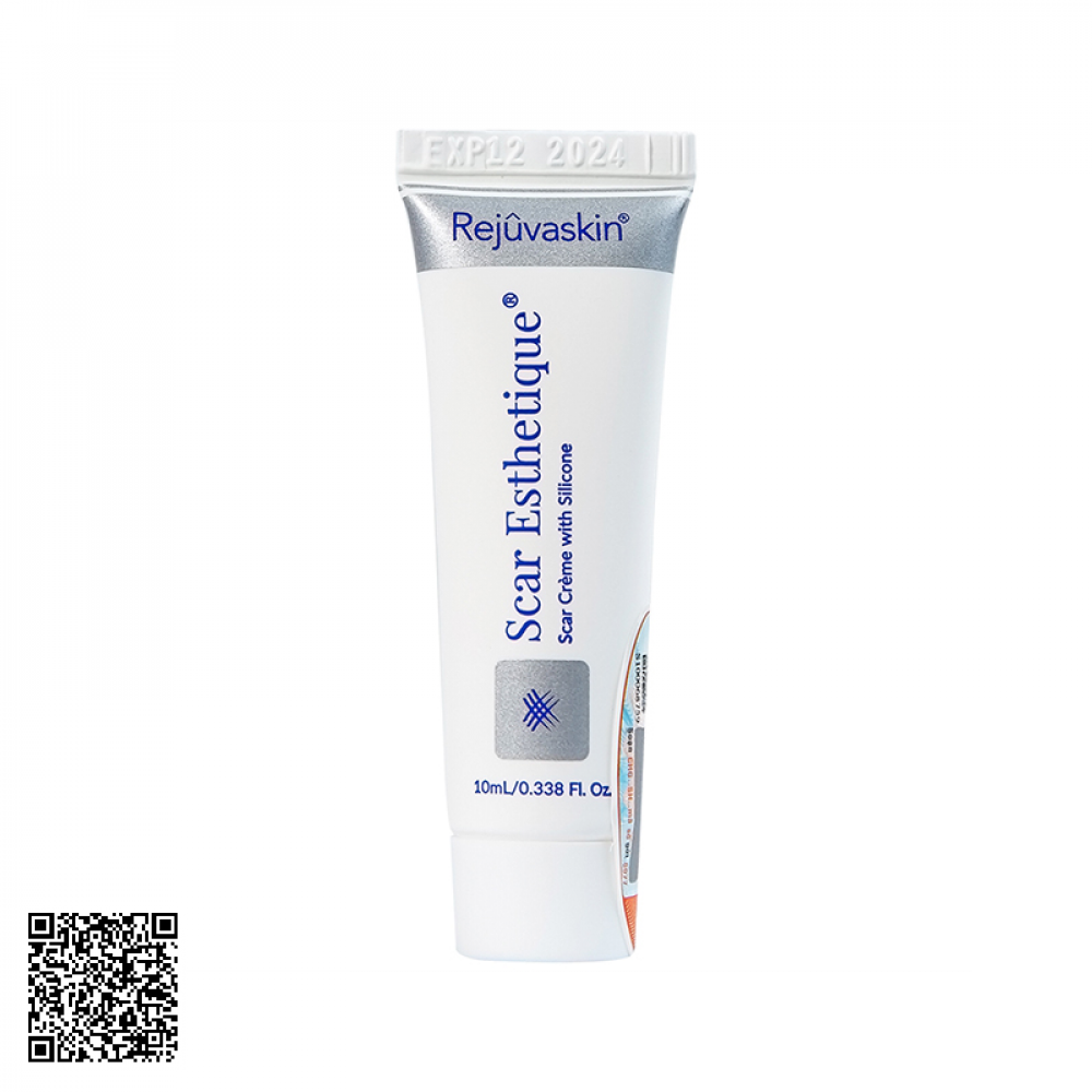 Kem Xóa Mờ Sẹo Thâm, Sẹo Rỗ, Sẹo Lõm Rejuvaskin Scar Esthetique Scar Cream With Silicone Từ Mỹ 10ml