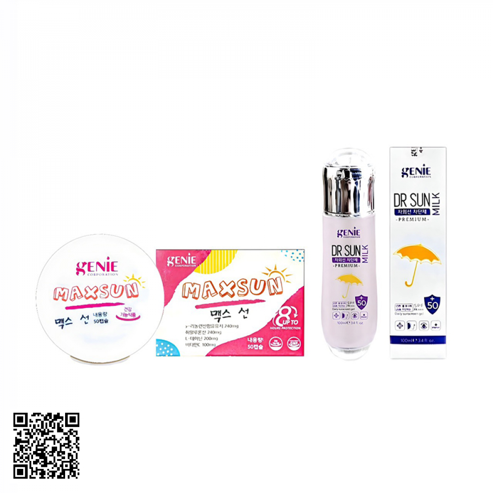 Combo chống nắng bảo vệ da Genie Từ Hàn Quốc