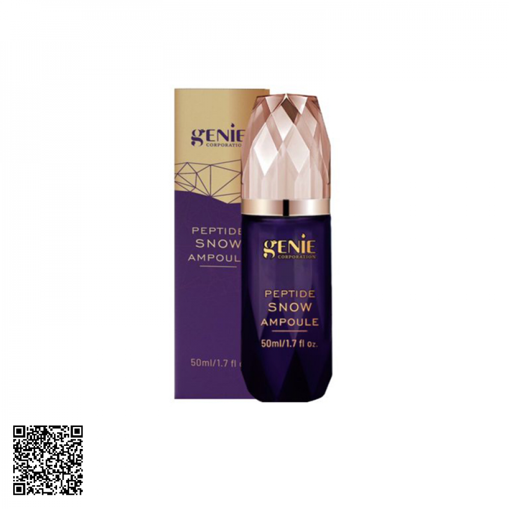 Tinh Chất Mờ Nám hỗ trợ ngừa lão hóa Genie Peptide Snow Ampoule Từ Hàn Quốc 50ml