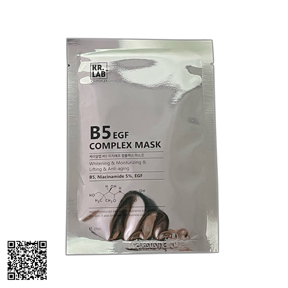 Mặt Nạ Cấp Ẩm Phục Hồi Kr.Lab+ B5 EGF Complex Mask Từ Hàn Quốc 