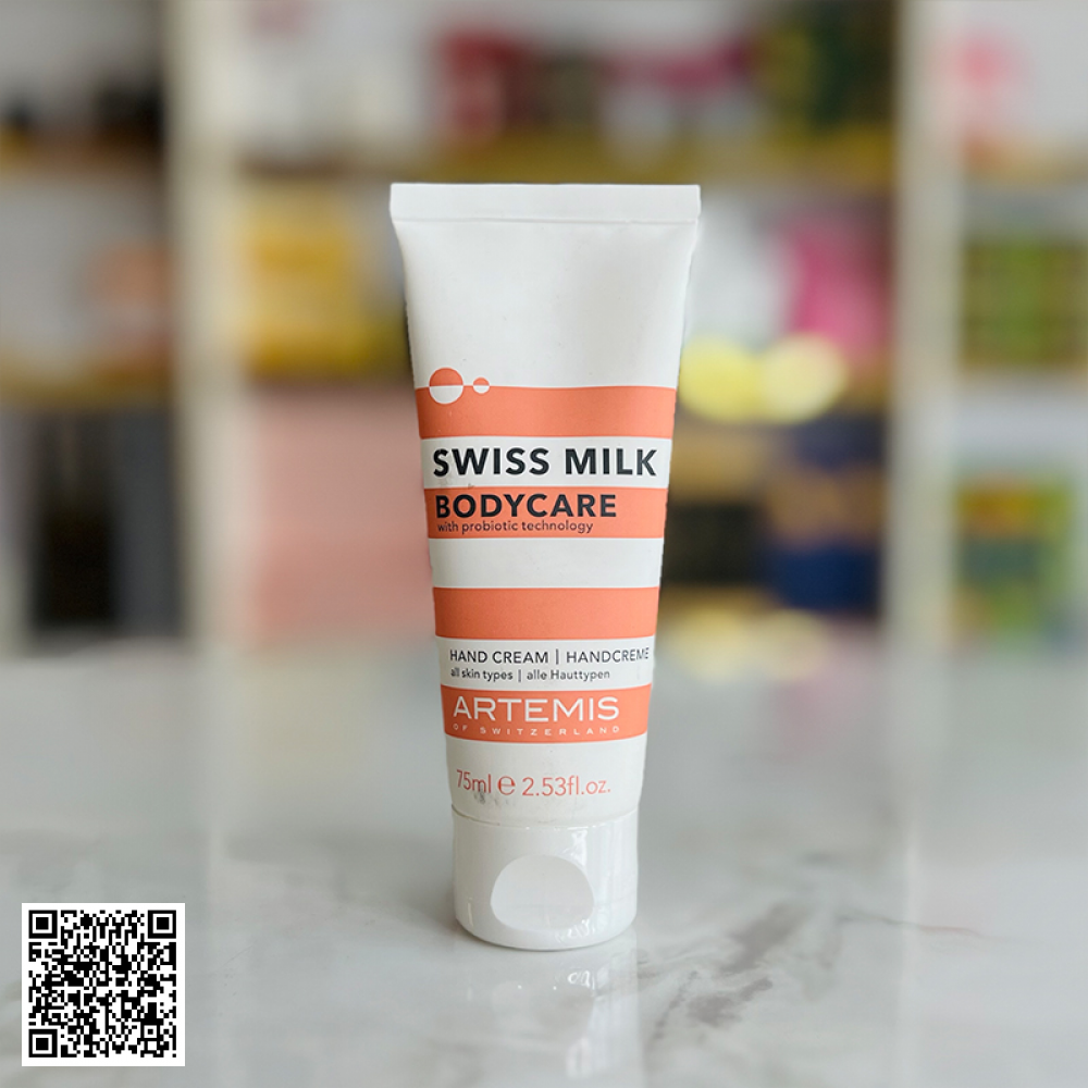 Kem Dưỡng Da Tay Trắng Mịn Artemis Swiss Milk Hand Cream Từ Thuỵ Sĩ 75ml