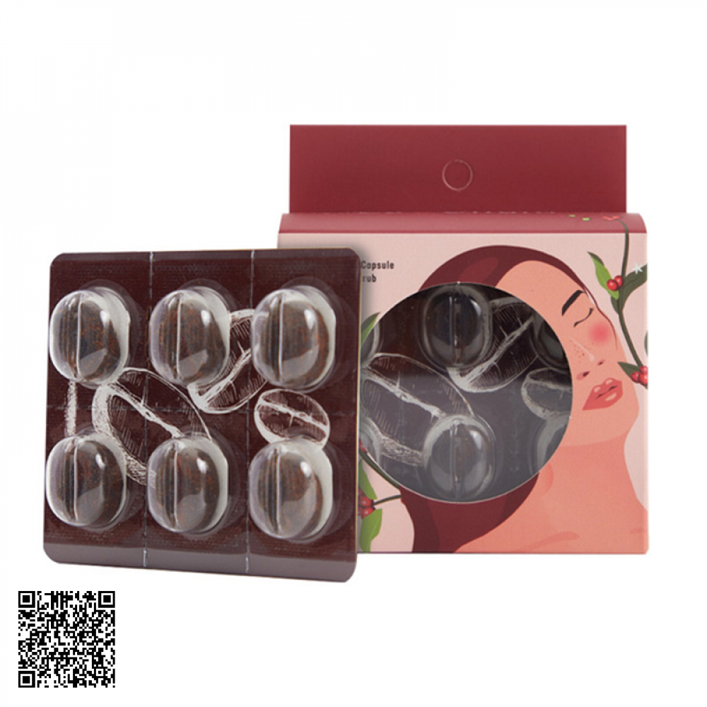 Tẩy Tế Bào Chết Hạt Cà Phê Lanci Coffee Capsule Face Scrub Từ Hàn Quốc 18 Viên