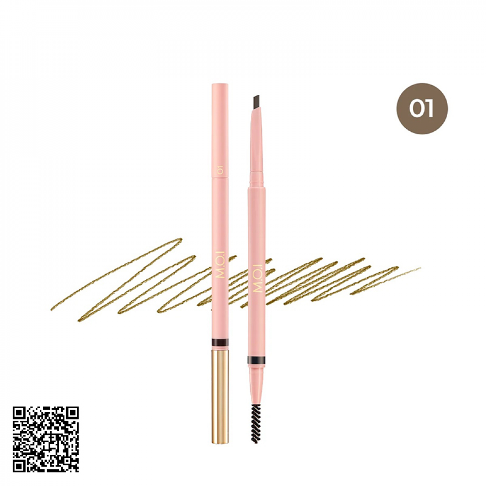 Chì M.O.I Perfect Shape EywBrow Màu 01 – Nâu Tự Nhiên