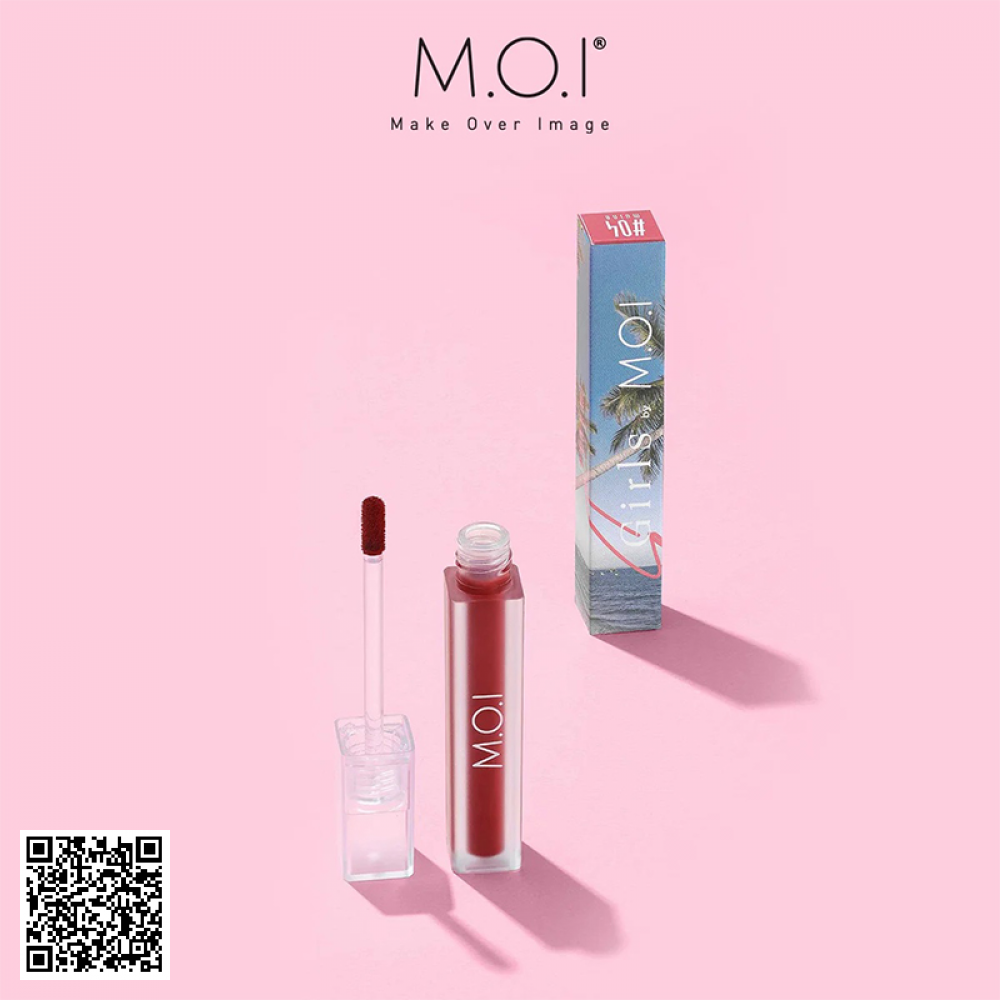 Son Nhung Lì M.O.I Sgirls Summer Edition No.4 – Màu Cam Đỏ