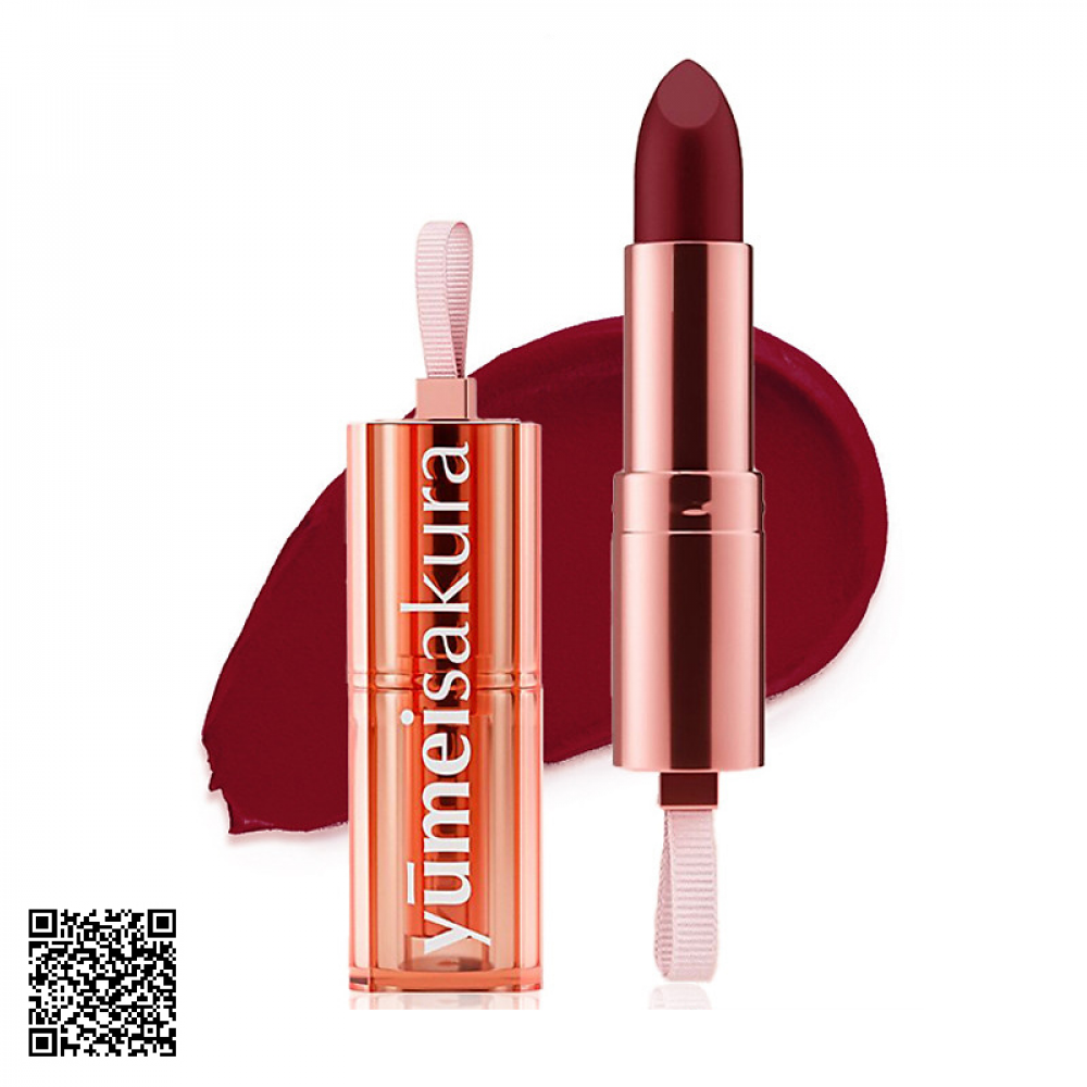 Son Lì Yumeisakura Chotto Matte YMS17 Burgundy Red Đỏ Rượu Sẫm