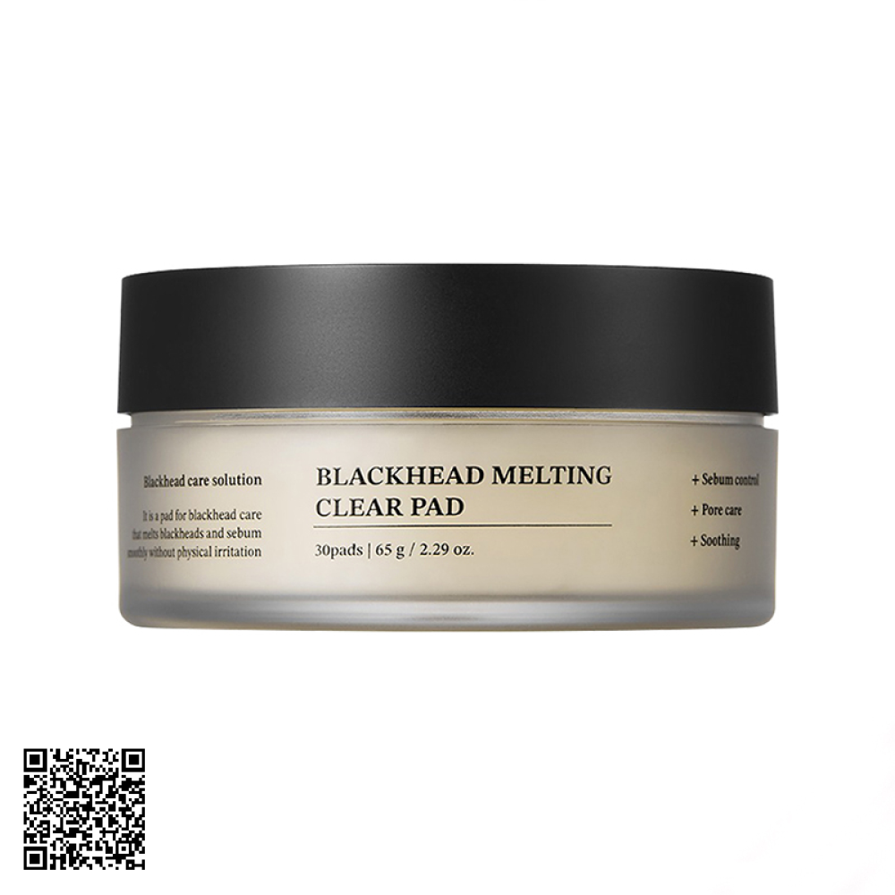 Miếng Làm Sạch Mụn Đầu Đen Sungboon Editor Blackhead Melting Clear Pad 65g