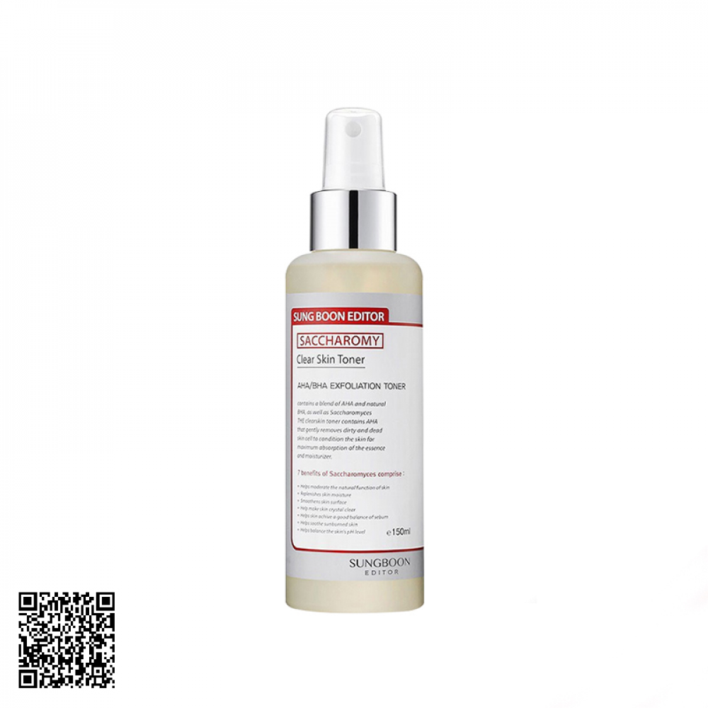 Nước Hoa Hồng Sungboon Editor Sccharomy Clear Skin Toner 150ml